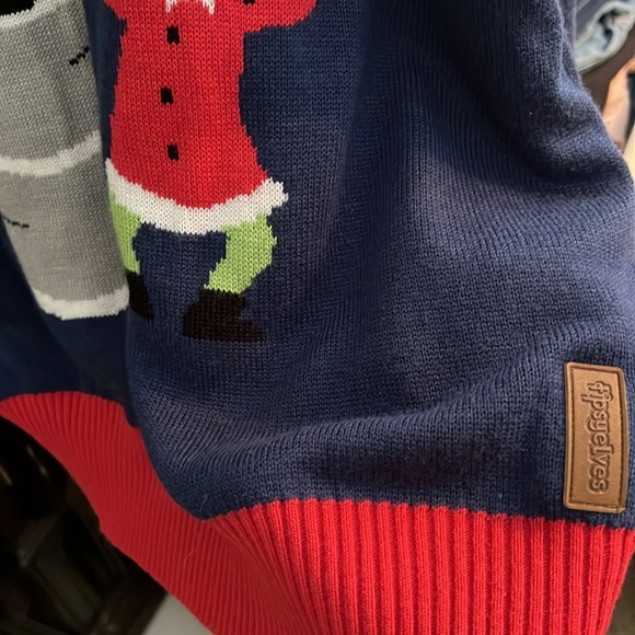 TipsyElves Santa’s Little Helpers Keg Stand Ugly Christmas Sweater SZ XXL - Picture 6 of 10